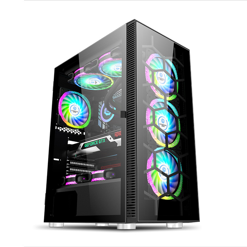 CHASIS GENERICO LC-100 E-ATX CRISTAL TEMPLADO GAMING